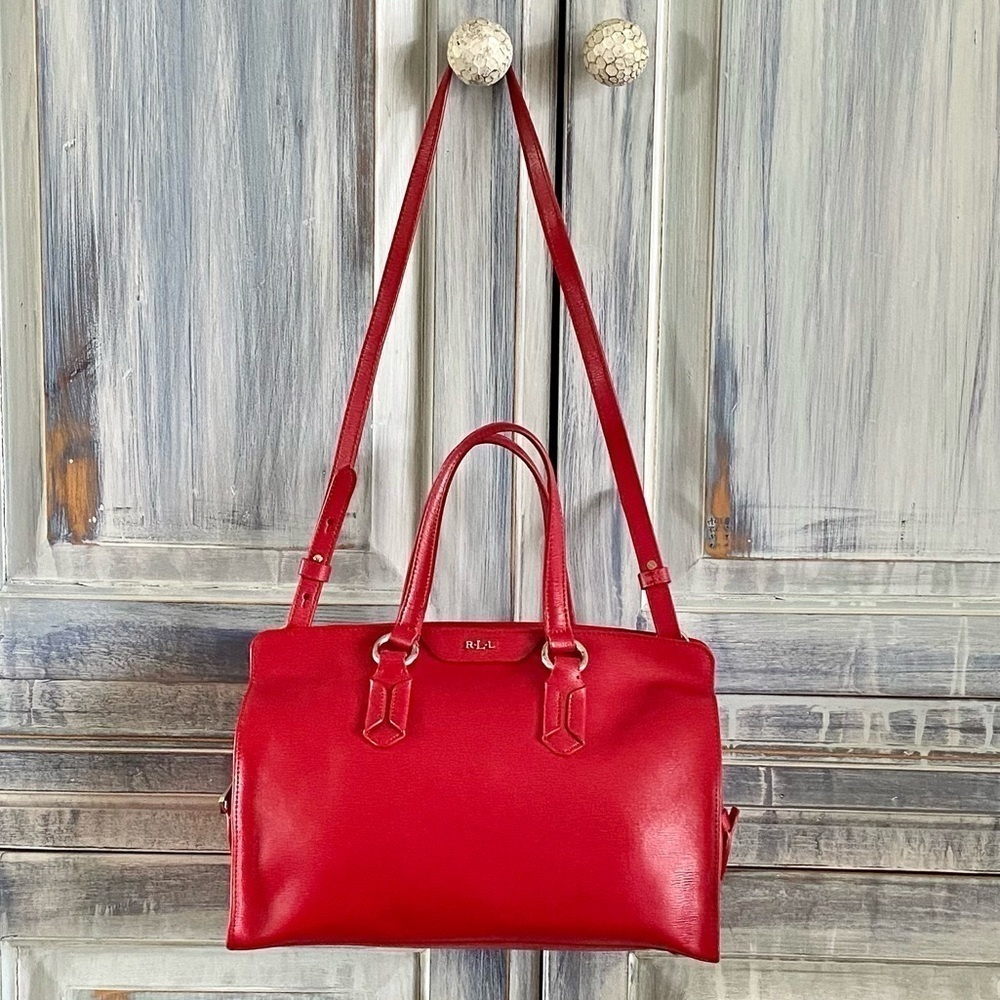 Lauren Ralph Lauren Red  PALMELLATO Tote